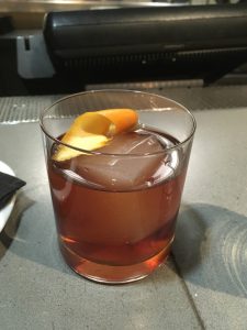 Old fashioned with 2" ice cube